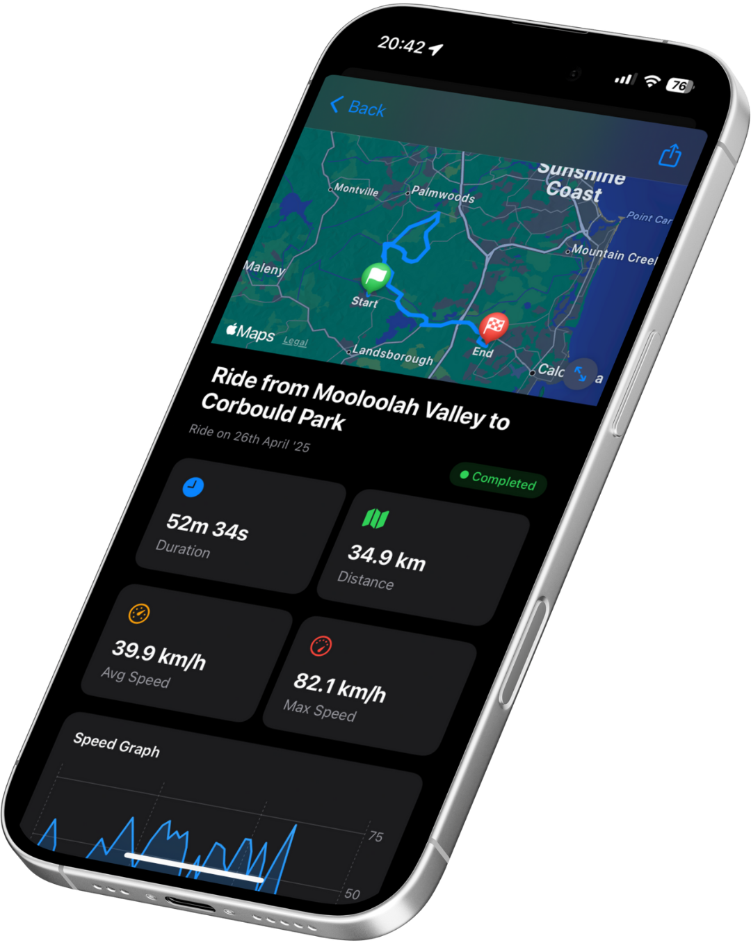 RideMate main interface